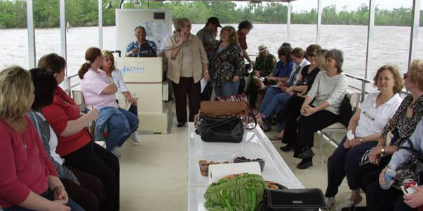 People enjoying a public tour